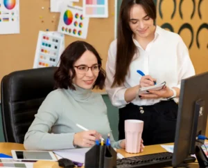 Digital marketing agency team working on SEO and growth strategies